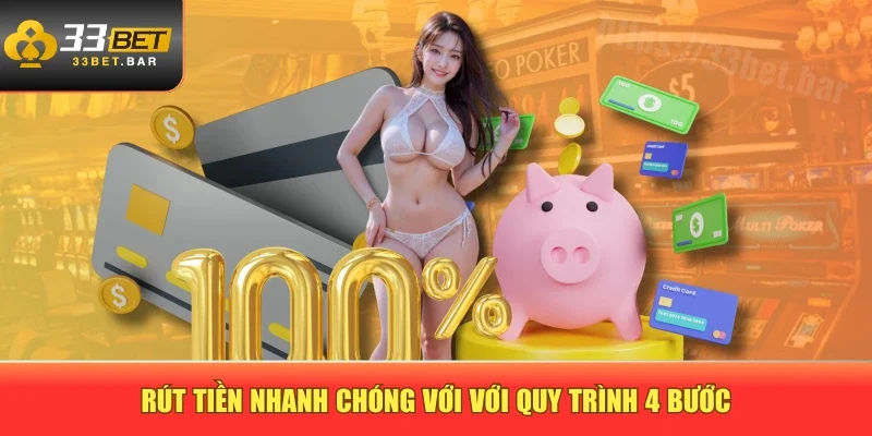 Rút tiền nhanh chóng với với quy trình 4 bước